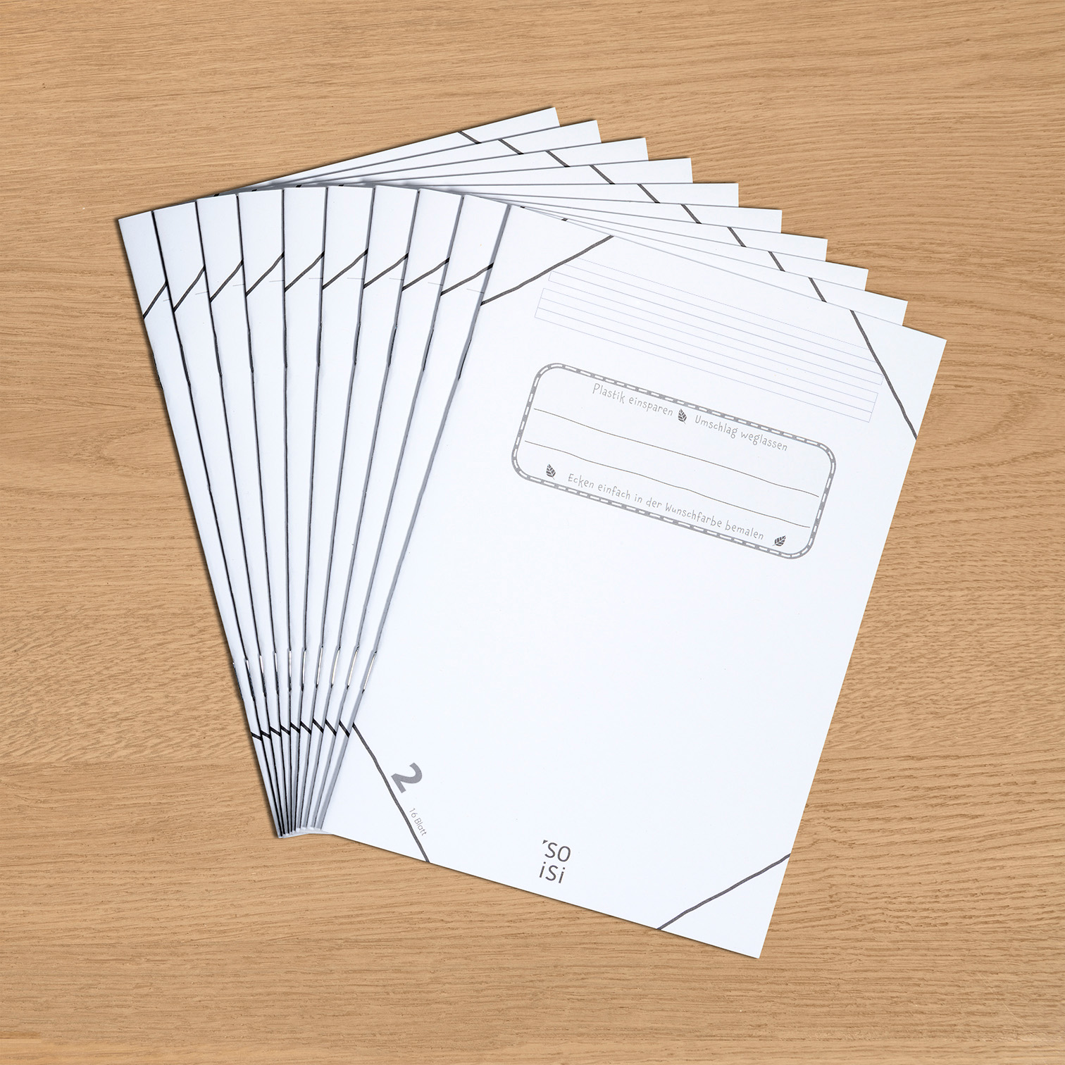 Lineatur 2 (Schreibheft für Klasse 2) A5, im Bündel
